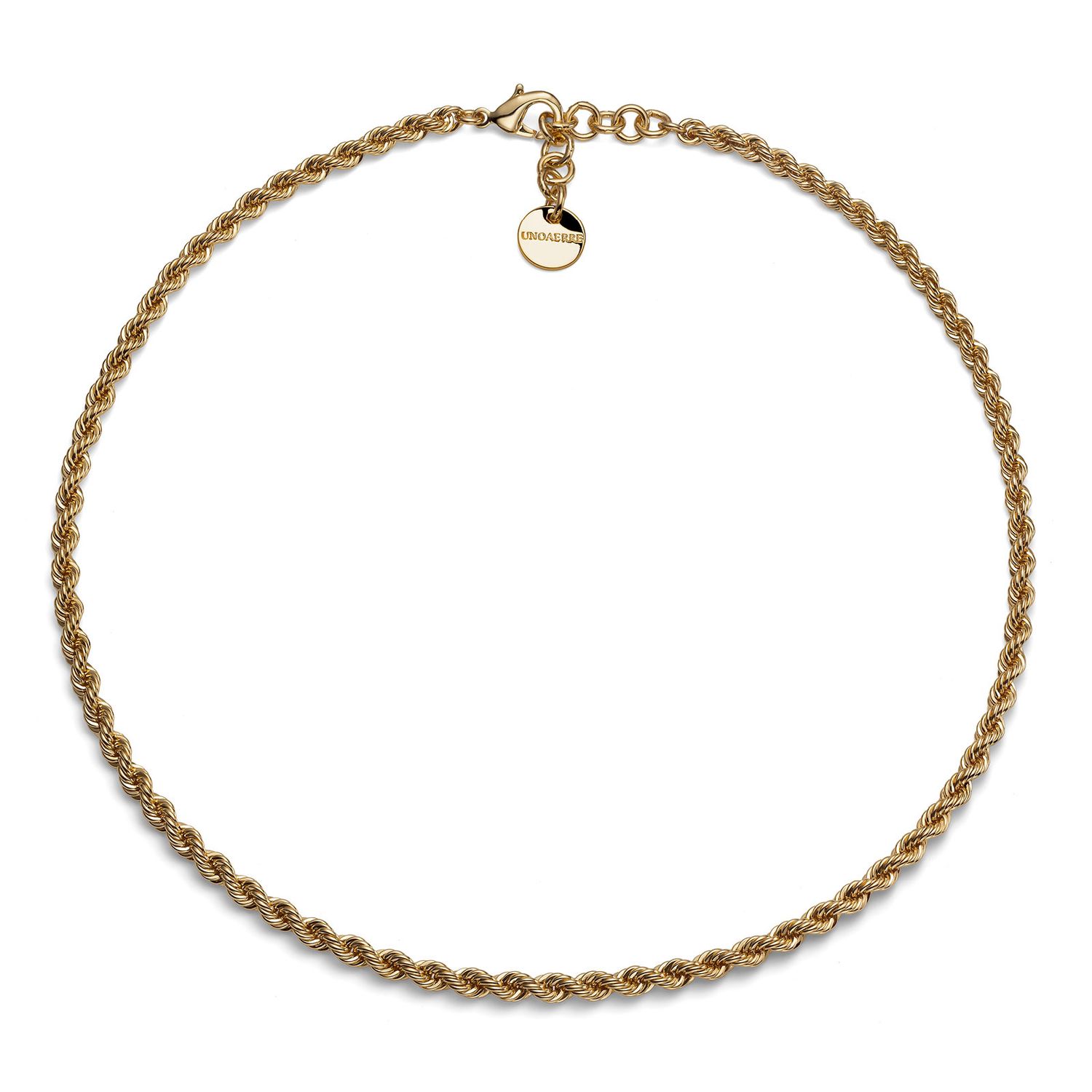 Collana catena corda dorata