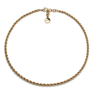 Collana catena corda dorata