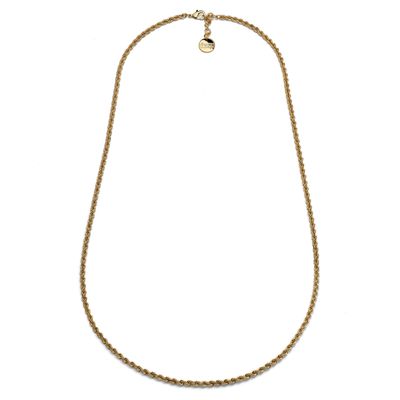 Collana catena corda dorata