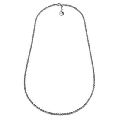 Collana corda lunga argentata