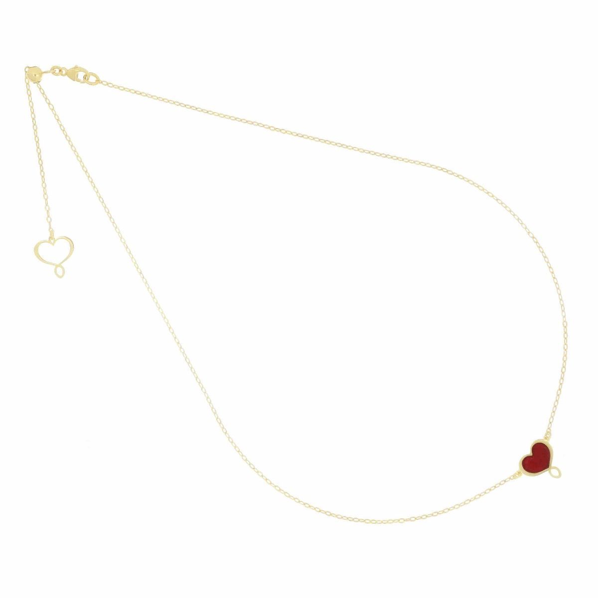 GIROCOLLO CUORE MAMAN SMALTO BORDEAUX