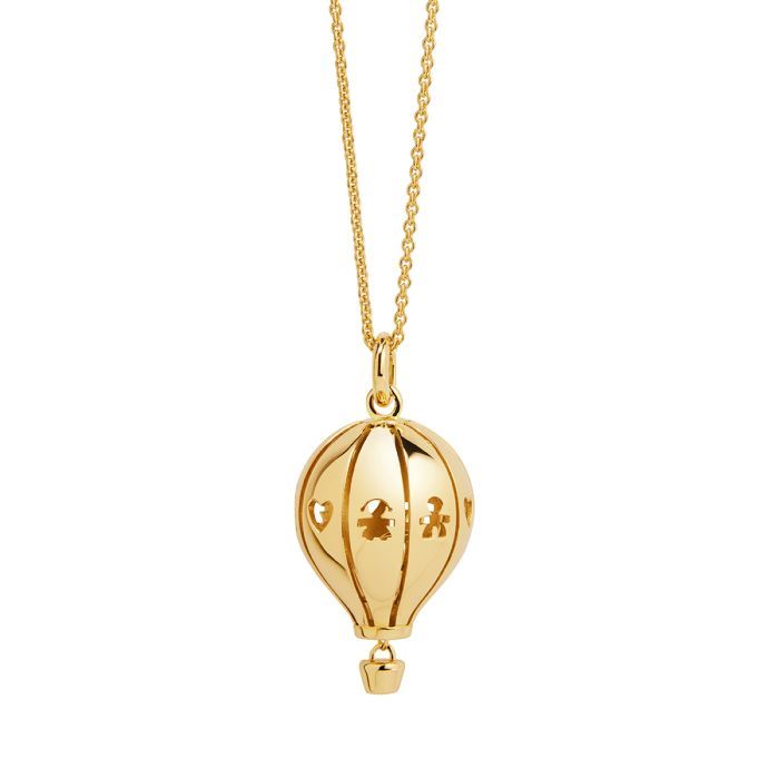 Collana Suonamore Le Mongolfiere in argento placcato oro giallo