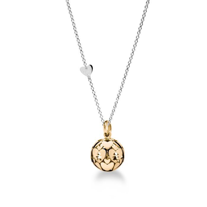 Collana Suonamore in argento placcato oro giallo