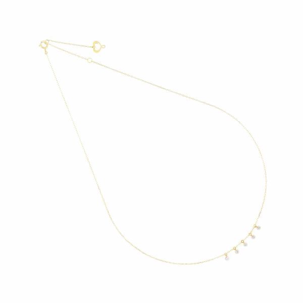 GIROCOLLO 18KT CINQUE DIAMANTI NUDI