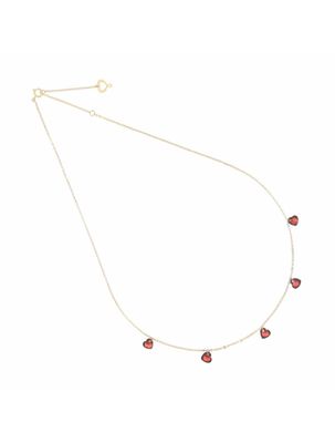 GIROCOLLO 18KT CUORI NUDI ROSSI GIROCOLLO 18KT CUORI NUDI ROSSI