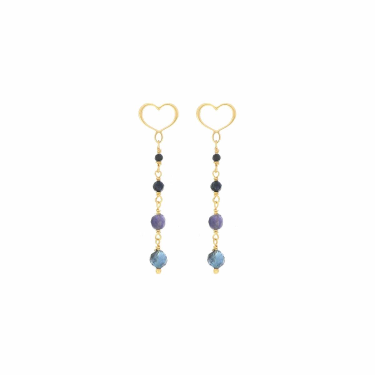 COPPIA DI ORECCHINI ONDA BLU