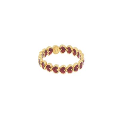 ANELLO YOU SMALTO BORDEAUX