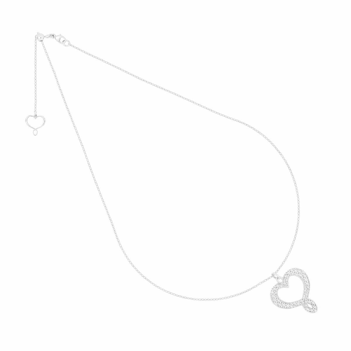 GIROCOLLO CUORE TRAMATO BIANCO PICCOLO