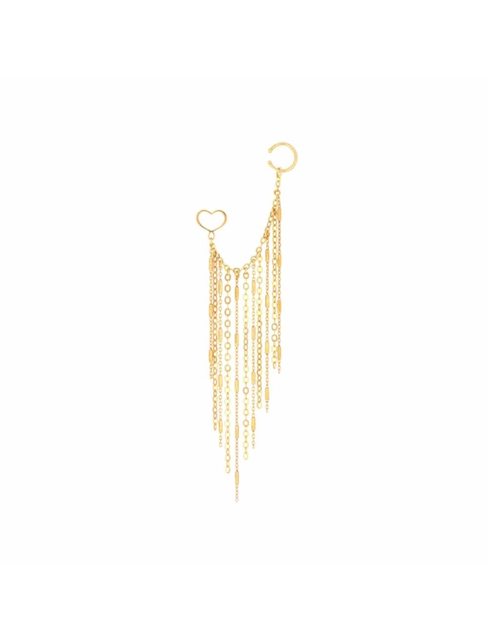 ORECCHINO EARCUFF WOMAN IN CHAINS