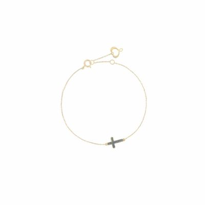 BRACCIALE 18KT CROCE POLVERE BLU BRACCIALE 18KT CROCE POLVERE BLU