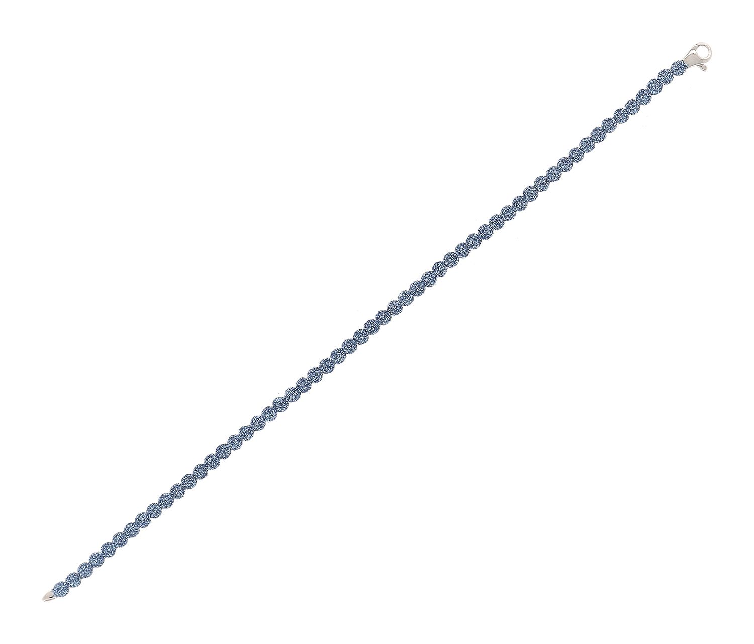 Bracciale tennis blu santorini