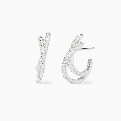 Orecchini in argento e zirconi NUVOLA