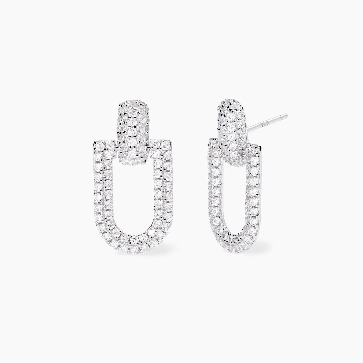 Orecchini in argento con zirconi ROMA Orecchini in argento con zirconi ROMA