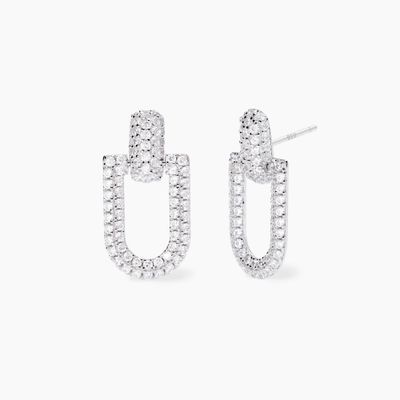 Orecchini in argento con zirconi ROMA