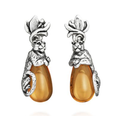 Orecchini goccia leopardo Orecchini goccia leopardo