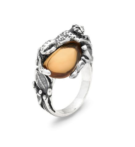 Anello goccia leopardo