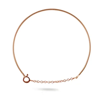 BRACCIALE CUPIDO IN ORO ROSA 9KT CON CATENELLA BRACCIALE CUPIDO IN ORO ROSA 9KT CON CATENELLA