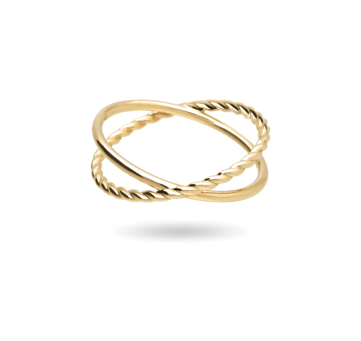 Anello Filodamore incontro Oro Giallo 9kt