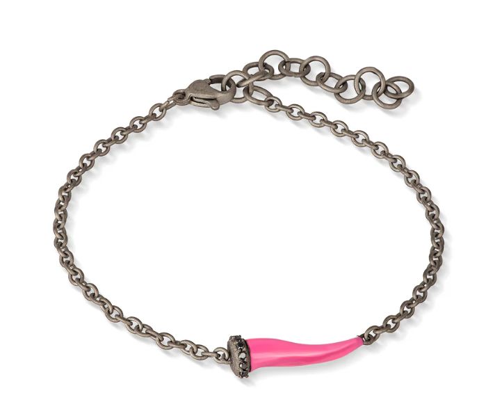 Bracciale &quot;Lucky horn&quot; rosa