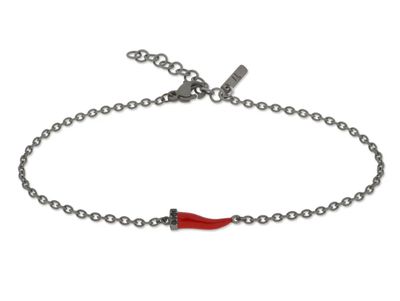 Bracciale "Lucky horn MINI" ROSSO