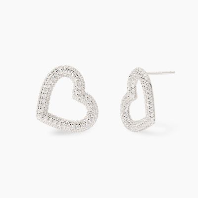 Orecchini cuore in zirconi VERA Orecchini cuore in zirconi VERA