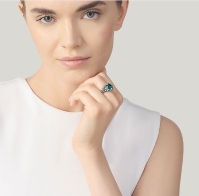 Anello blue ivy grande