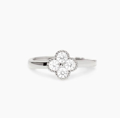 Anello Fiore con zirconia Anello Fiore con zirconia