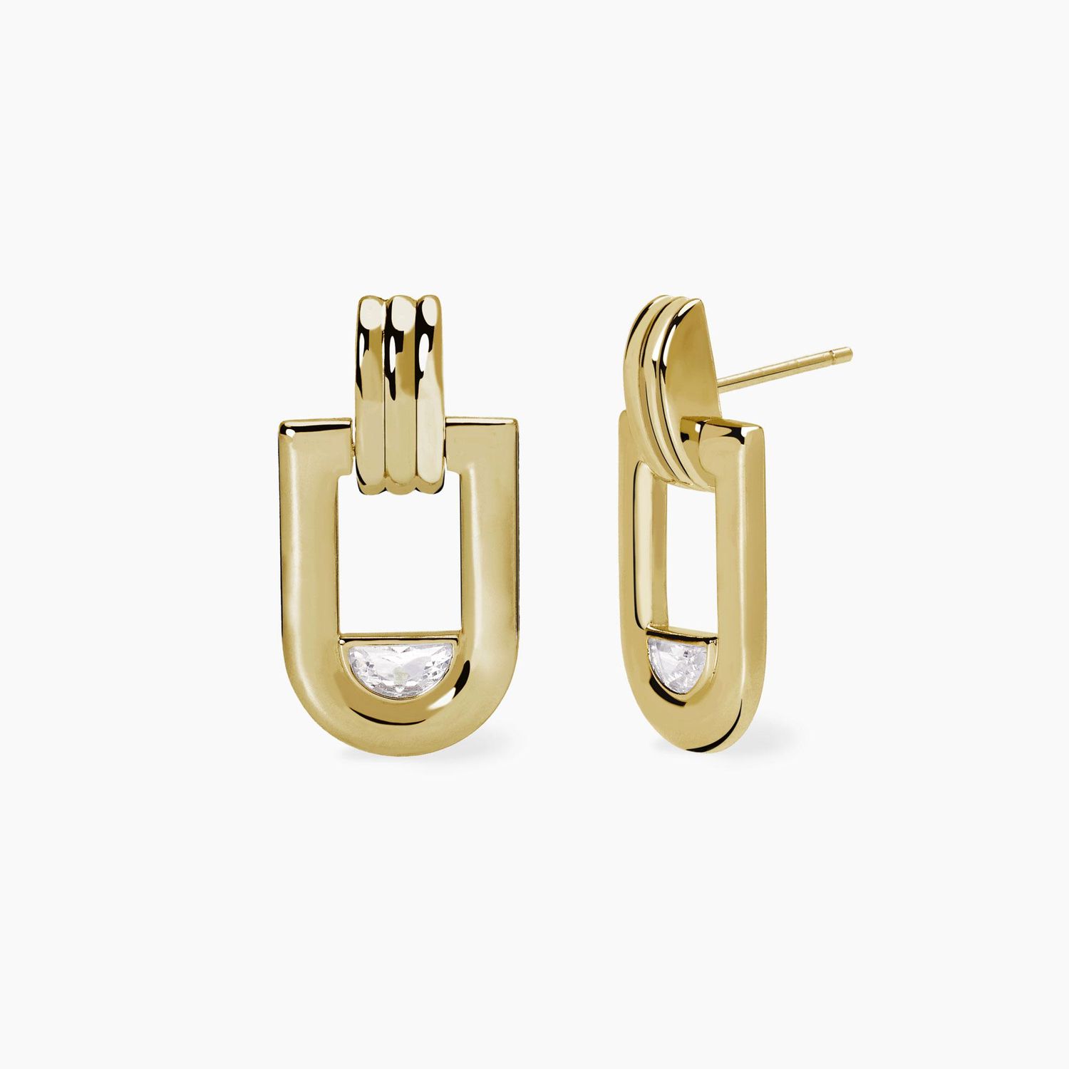 Orecchini in argento dorato ROMA