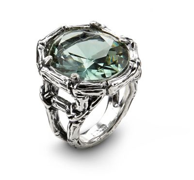 Anello Quarzo Bambù Anello Quarzo Bambù