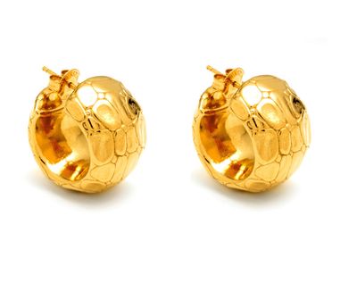 Orecchini Moon Crocodile dorato Orecchini Moon Crocodile dorato