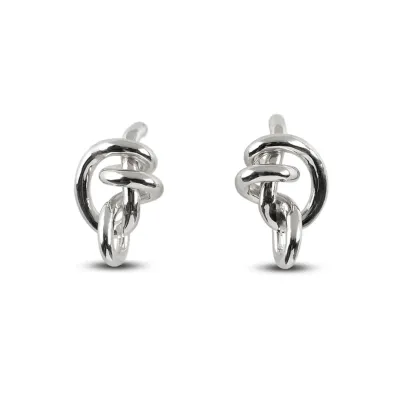 Orecchino Nodi d'Amore in Argento 925