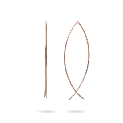 ORECCHINI PESCE ORO GIALLO9KT