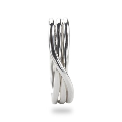 ANELLO 3 FILI IN ARGENTO 925