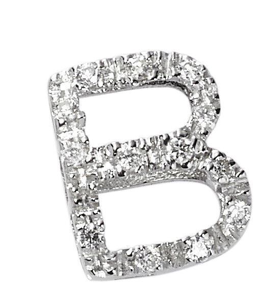 Iniziale grande in oro 18 kt con diamanti Iniziale grande in oro 18 kt con diamanti