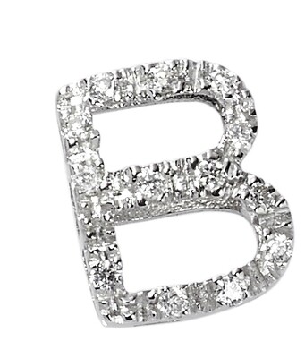 Iniziale grande in oro 18 kt con diamanti Iniziale grande in oro 18 kt con diamanti