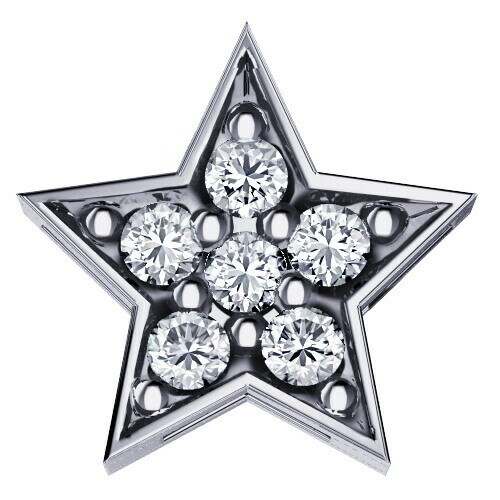 Stella oro bianco e diamanti Stella oro bianco e diamanti