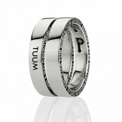 Anello NumeroDue (LATO A) in argento Anello NumeroDue (LATO A) in argento