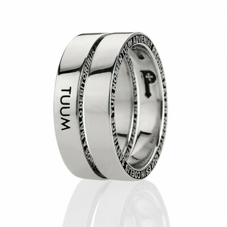 Anello NumeroDue (LATO B) in argento Anello NumeroDue (LATO B) in argento