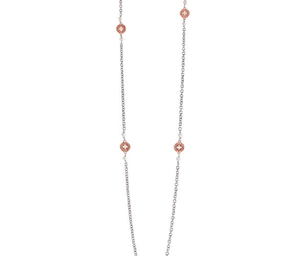 Collana SETTEDONI in argento e oro con perle