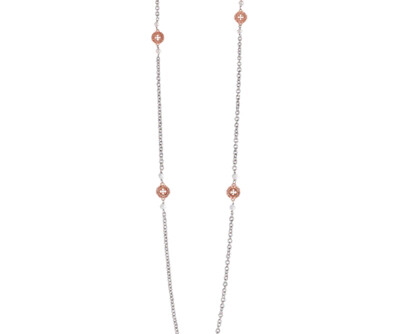 Collana SETTEDONI in argento e oro con perle