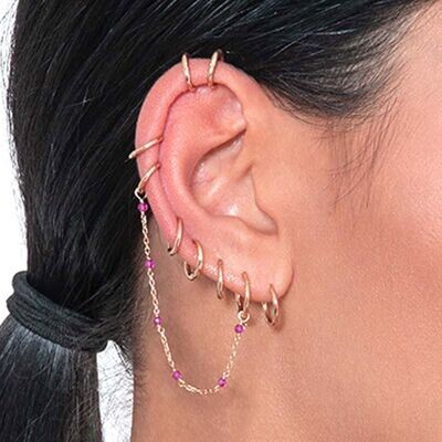 CERCHIO 6,5 MM ORO ROSA