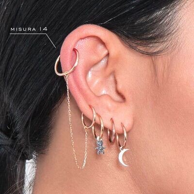 CERCHIO 12,5 MM ORO ROSA