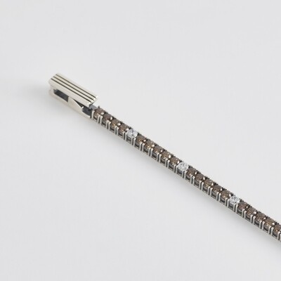 BRACCIALE TENNIS ZIRCONI BROWN
