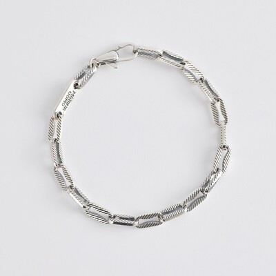 BRACCIALE MAGLIE OVALI RIGATE BRACCIALE MAGLIE OVALI RIGATE
