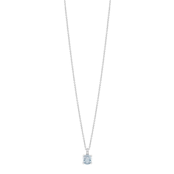 Collier "Battito" acquamarina