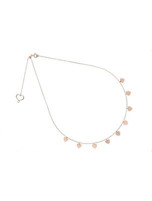 GIROCOLLO 18KT NOVE CUORI PENDENTI GIROCOLLO 18KT NOVE CUORI PENDENTI