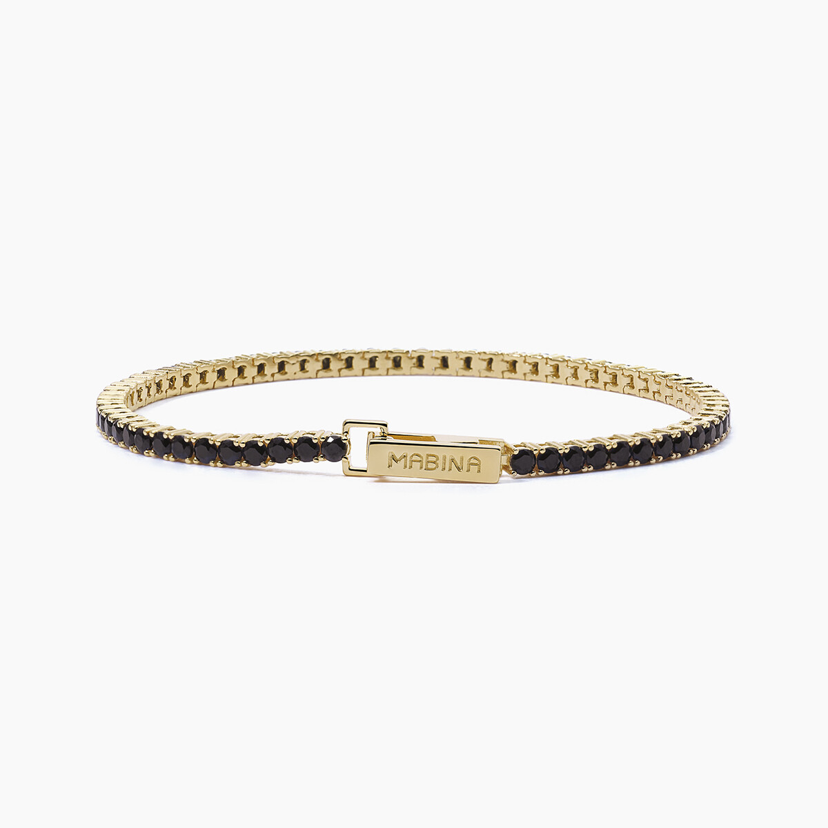 Bracciale tennis nero TENNIS CLUB Bracciale tennis nero TENNIS CLUB