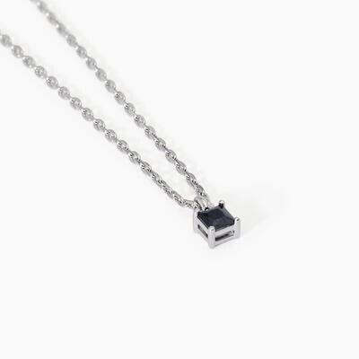 Collana uomo in argento con pendente PUNTO DI VISTA