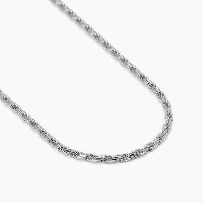 Collana in argento con catena corda EVERY DAY