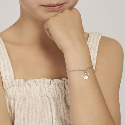 Bracciale argento con corona PRINCESS